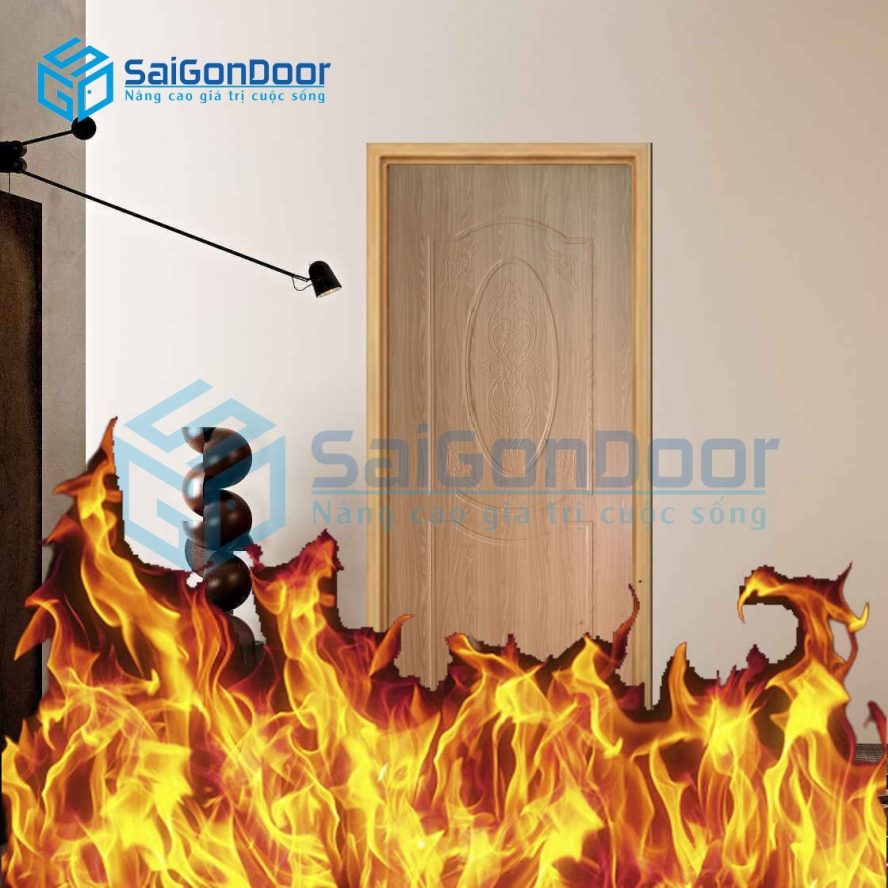 Cửa nhựa chậm cháy cửa nhựa Composite