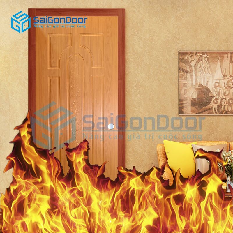 Cửa nhựa chậm cháy cửa nhựa Composite