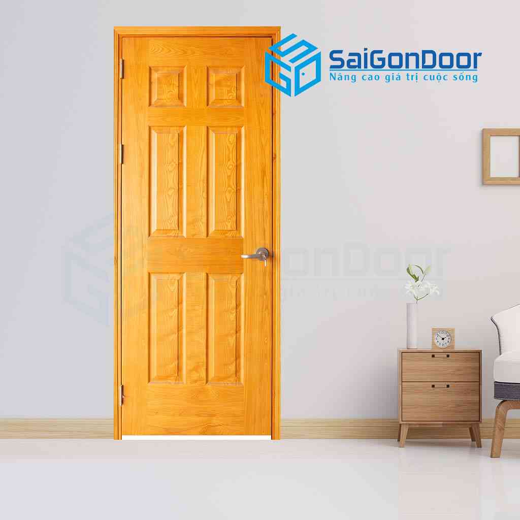 Cửa gỗ phòng ngủ HDF Veneer 6A