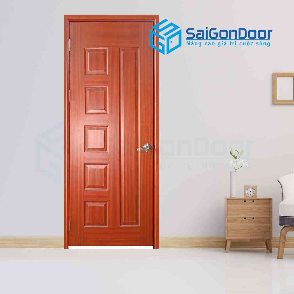 Cửa gỗ phòng ngủ HDF Veneer 6B