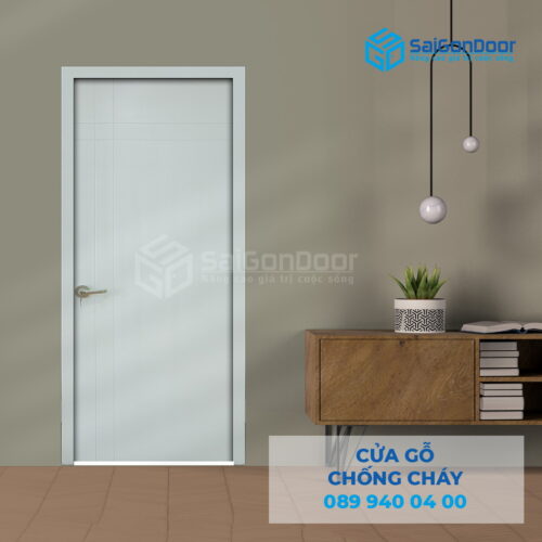 Cửa Gỗ Chống Cháy MDF P1R4-C1-SGD