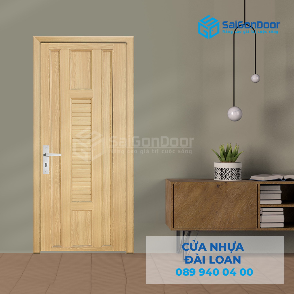 Mẫu 9: Cửa thép vân gỗ thoát hiểm