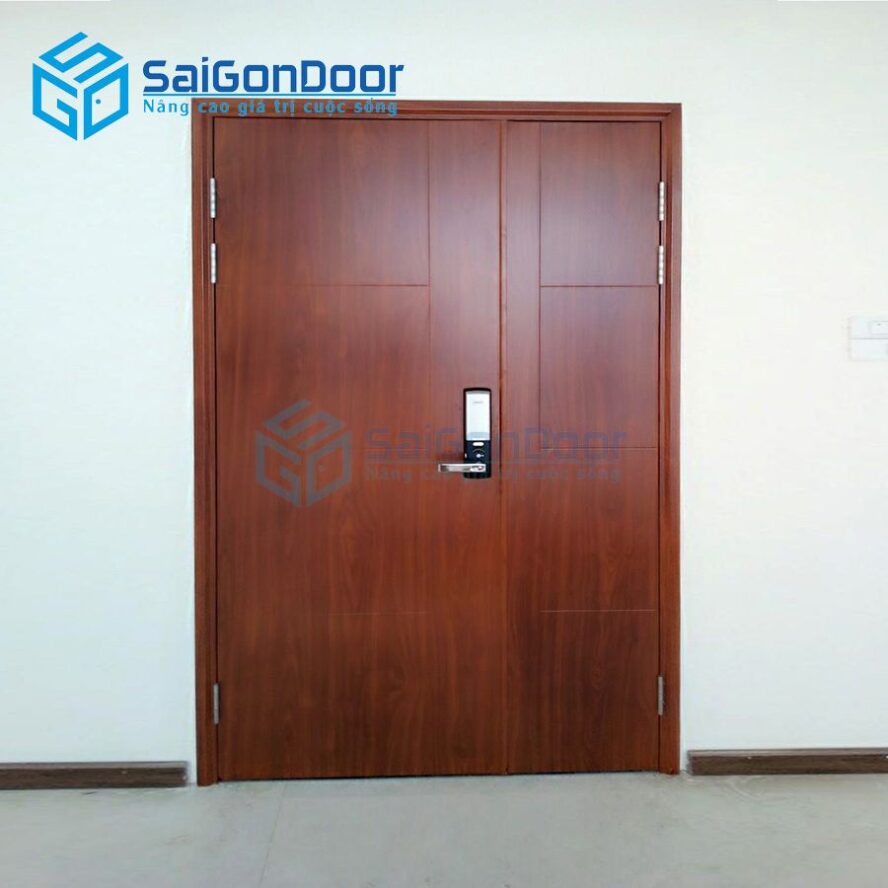 Cửa thép chống cháy vân gỗ