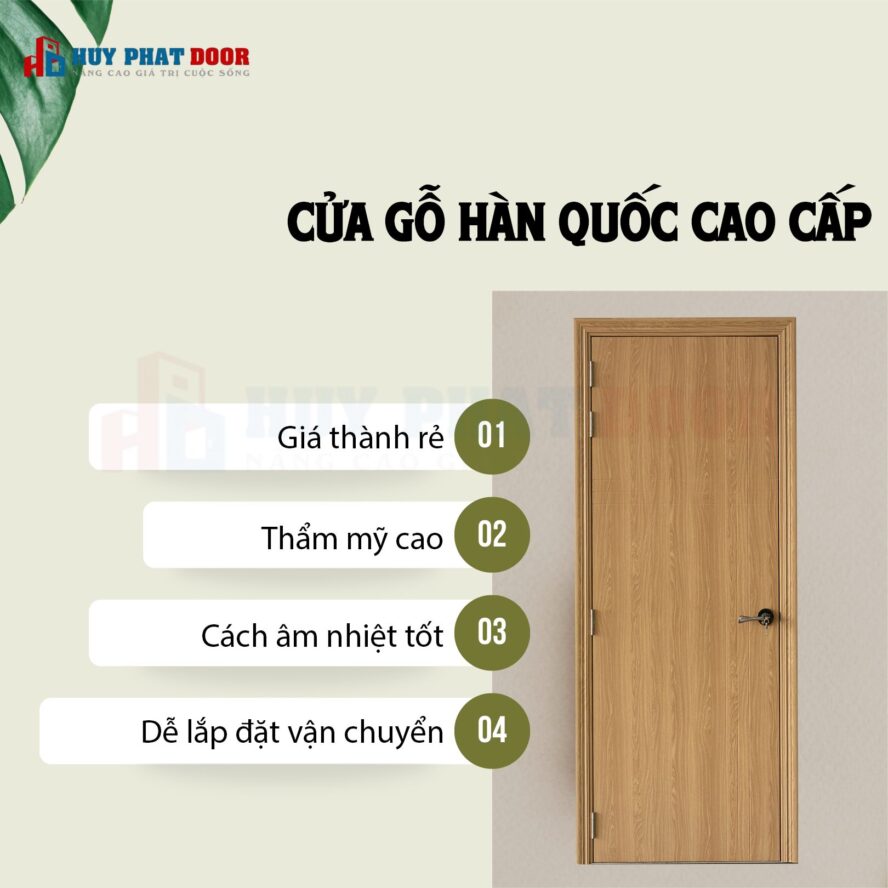 CẬP NHẬT BÁO GIÁ CỬA GỖ CAO CẤP HUYPHATDOOR MỚI NHẤT