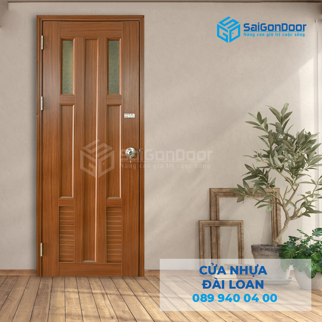 Mẫu cửa nhựa thông phòng mới nhất tại Xưởng Cửa Thép