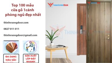 Top 100 mẫu cửa gỗ 1 cánh phòng ngủ đẹp và thịnh hành