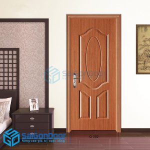 Cửa gỗ HDF Veneer P6AO-XOAN DAO