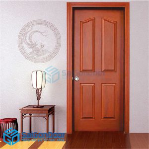 Cửa gỗ HDF Veneer 4A-CAM XE ĐỎ