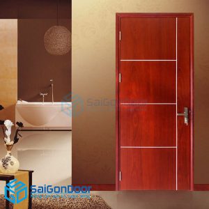 Cửa gỗ MDF Laminate P1R4b Xoan đào