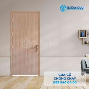 Cửa Gỗ Chống Cháy MDF Laminate P1