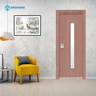 Cửa nhựa Composite có kích thước thông thuỷ đẹp cho phòng ngủ