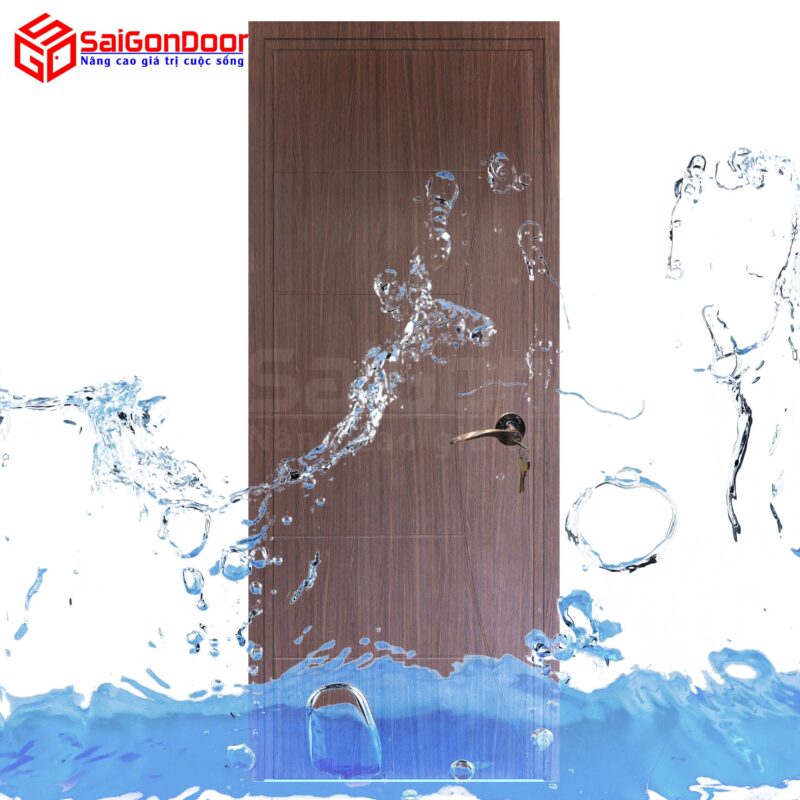 Được cấu tạo từ gỗ và nhựa nên cửa có được đặc tính của gỗ và nhựa
