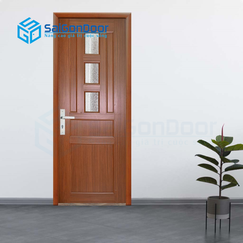 Cửa nhựa Đài Loan chống chịu được nước tốt, trọng lượng cửa nhẹ giúp dễ vận chuyển và lắp đặt