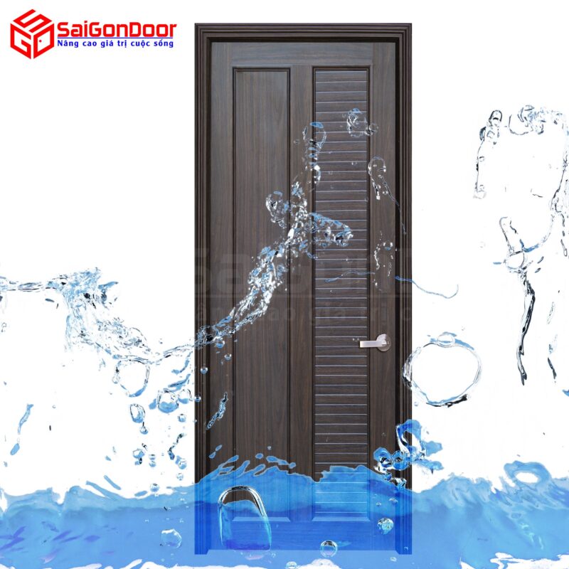 Cửa nhựa giả gỗ PVC giá rẻ