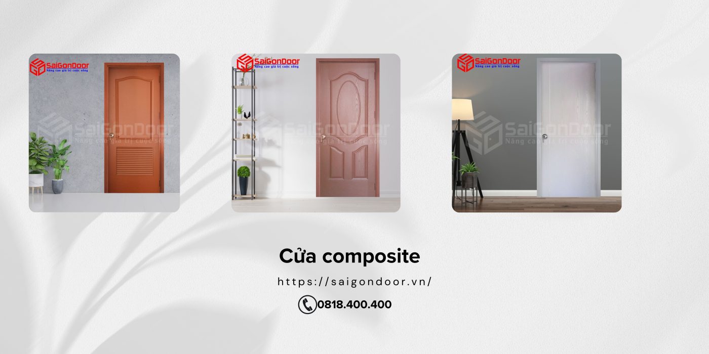 Cửa composite tỉnh Cà Mau với 4 cấu tạo chính