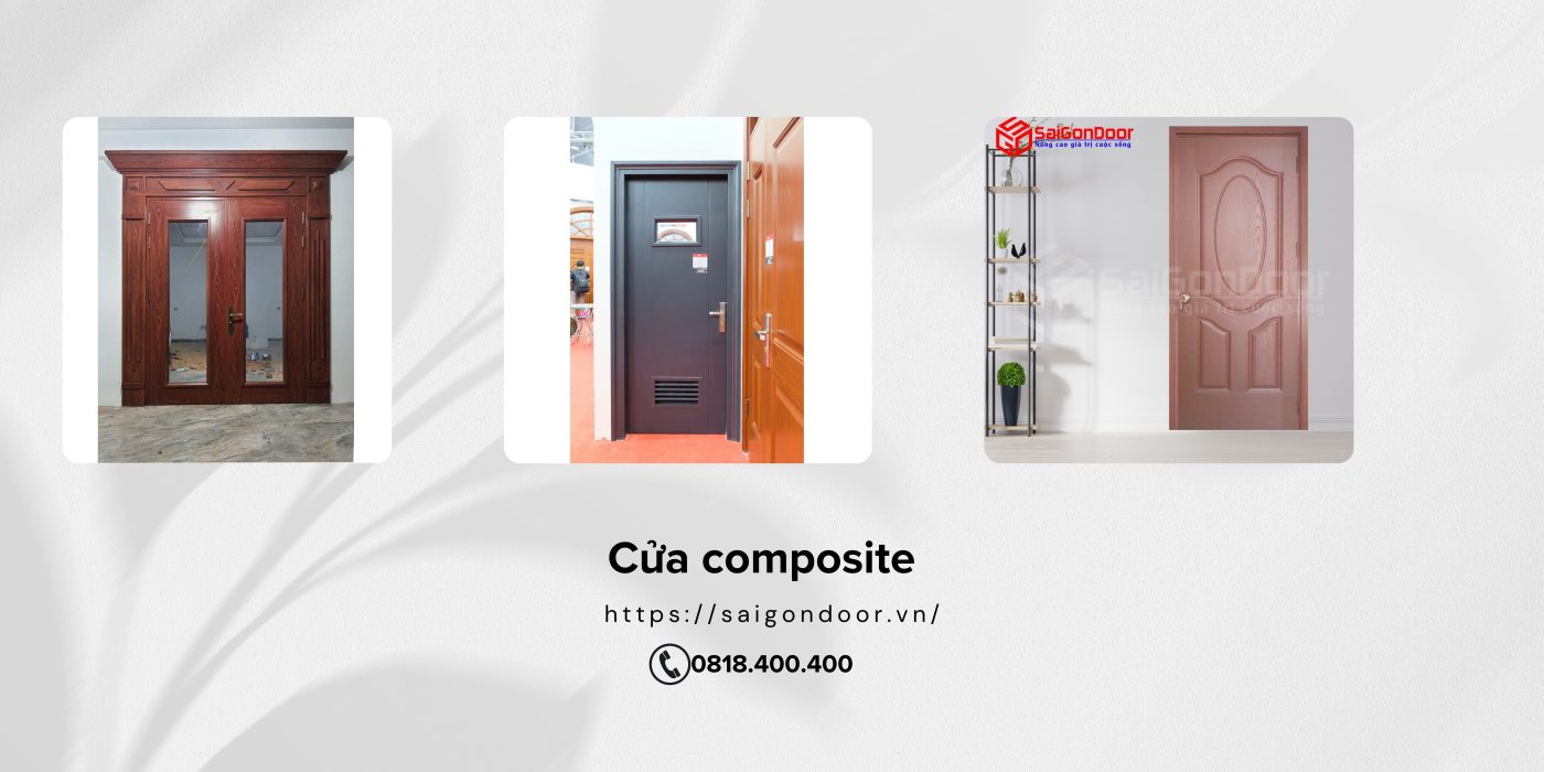 Cấu tạo của cửa composite tỉnh Sóc Trăng với 3 phần