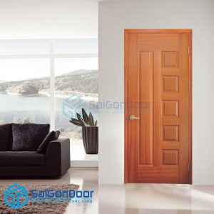 Cửa gỗ HDF Veneer SGD 6B-Sapele