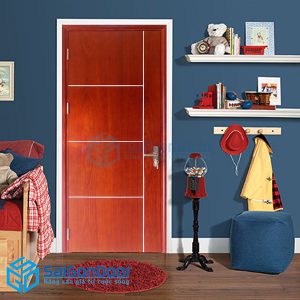 Cửa gỗ MDF Melamine P1R4b xoan đào