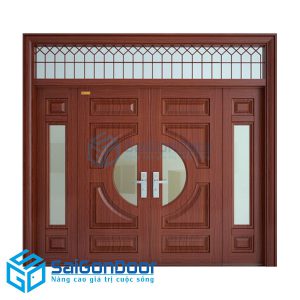Cửa thép vân gỗ 102 1 cua thep van go mhfc 2