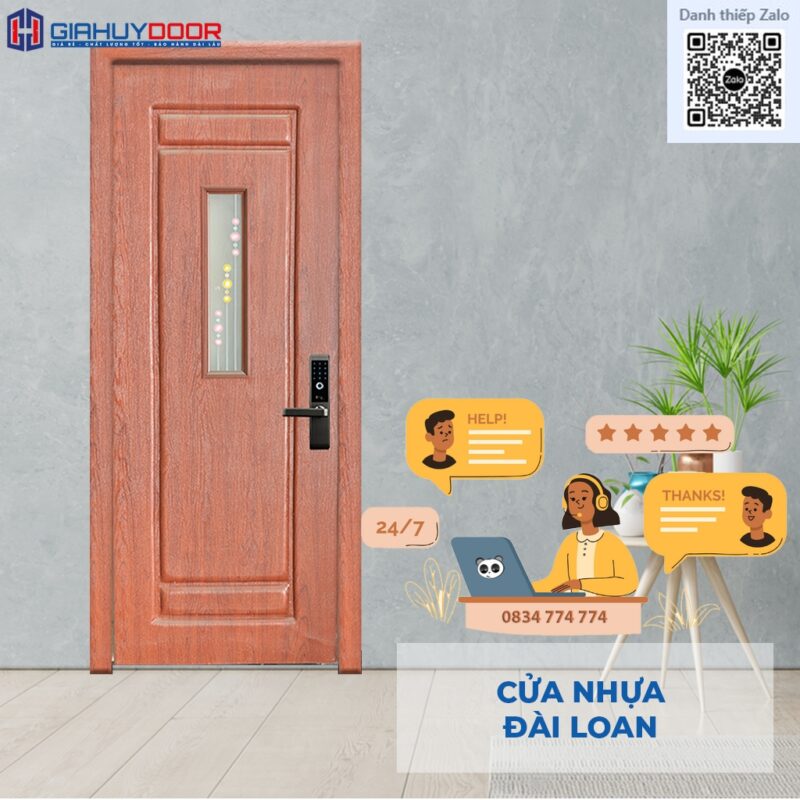 Cửa nhựa Đài Loan đúc tấm - GIAHUYDOOR