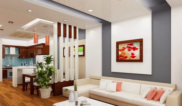 vách ngăn thạch cao đẹp