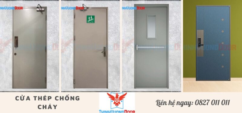 TOP 100 Mẫu cửa thép chống cháy chính hãng, chống cháy hiệu quả
