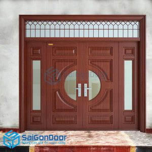 Cửa thép vân gỗ 102
