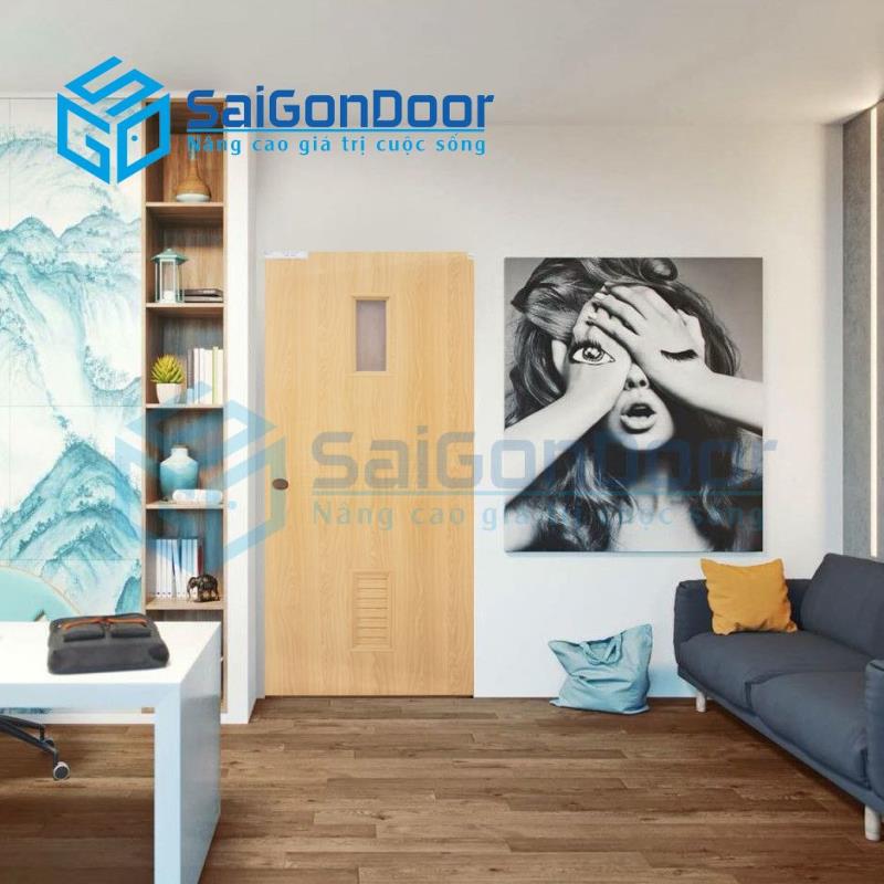 Cửa nhựa gỗ composite được người tiêu dùng ưu tiên lựa chọn 2 cua nhua go composite duoc nguoi tieu dung uu tien lua chon 1