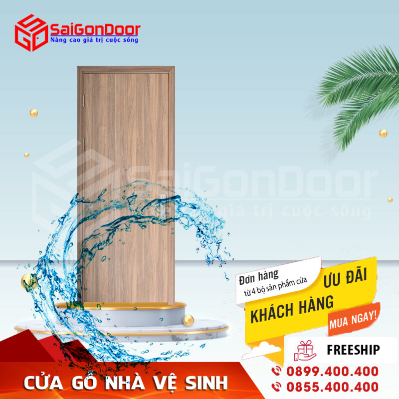 LỰA CHỌN VÀ SỬ DỤNG CỬA GỖ NHÀ VỆ SINH SAIGONDOOR MANG LẠI KHÔGN GIAN SANG TRỌNG VÀ HIỆN ĐẠI 1 Cửa gỗ nhà vệ sinh SaiGonDoor - cửa gỗ công nghiệp chịu nước cao cấp
