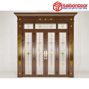 Cửa Nhôm Vân Gỗ SGD-CNVG-37