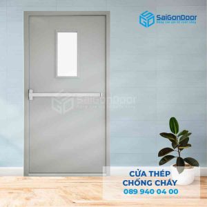 Cửa Thép Chống Cháy 1 canh o kinh thanh thoat hiem