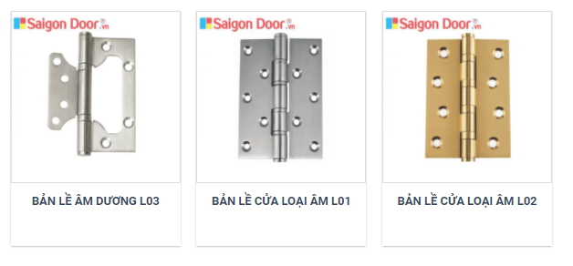 Tham Khảo Các Loại Phụ Kiện Cửa 4 ban le