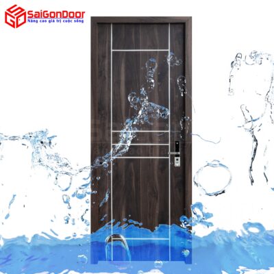 Cửa gỗ nhà tắm - cửa gỗ công nghiệp chịu nước Composite SaiGonDoor