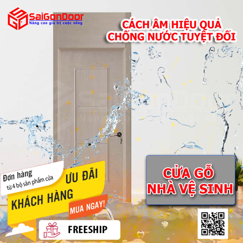 TỔNG HỢP NHỮNG MẪU CỬA GỖ NHÀ VỆ SINH CỦA SAIGONDOOR 1 Những lý do khách hàng nên sử dụng cửa gỗ nhà vệ sinh