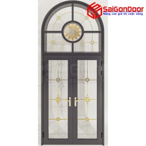 Cửa Nhôm Vân Gỗ SGD-CNVG-19