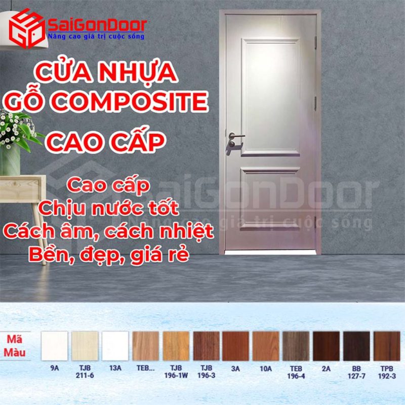 Cửa nhựa gỗ Composite còn có độ bền cao và ít bị tổn hại do va đập, gió mạnh hay những tác động bên ngoài khác