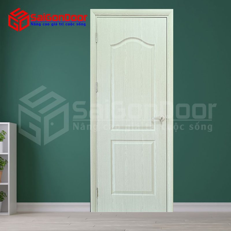 Cửa nhựa gỗ Composite màu trắng sáng