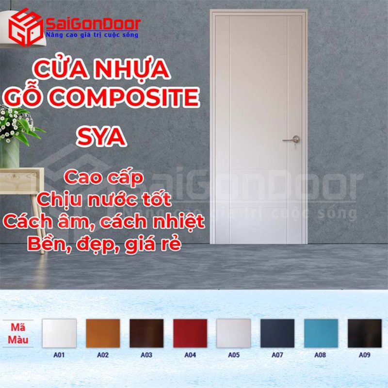 Top 3 loại cửa composite Tây Ninh được sử dụng nhiều nhất hiện nay 9 Cửa Composite mã SYA
