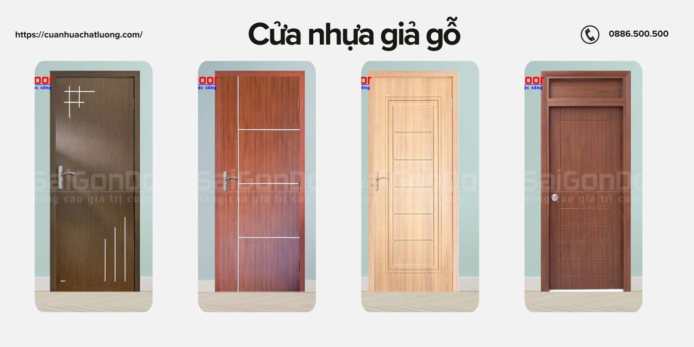 cửa nhựa giả gỗ 