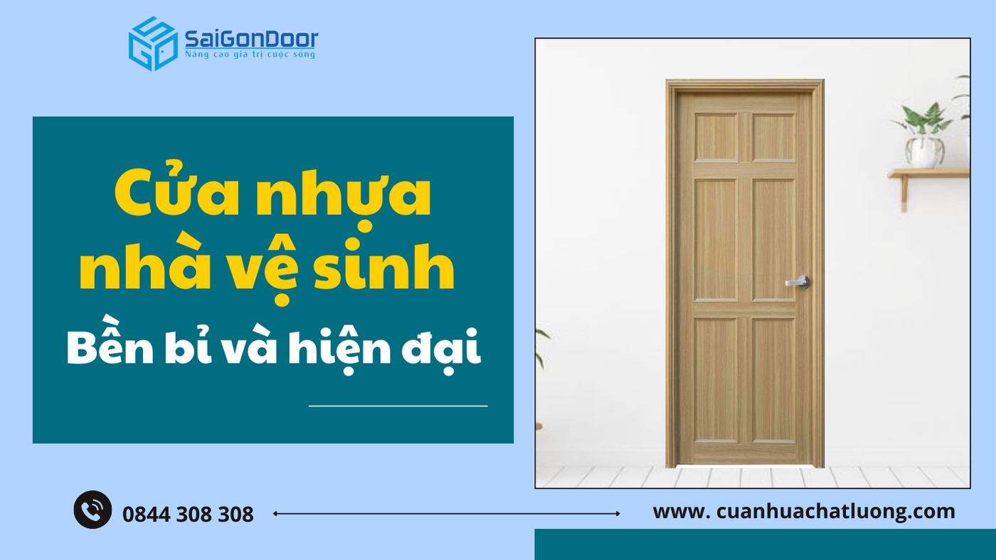 Cửa nhựa nhà vệ sinh - Bền bỉ và hiện đại