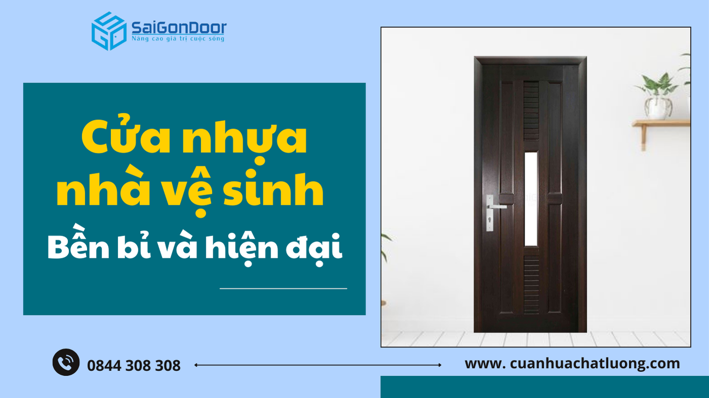 Cửa nhựa nhà vệ sinh - Bền bỉ và hiện đại