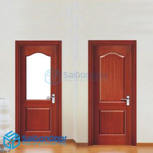 Cửa gỗ HDF Veneer P2A-SAPELE