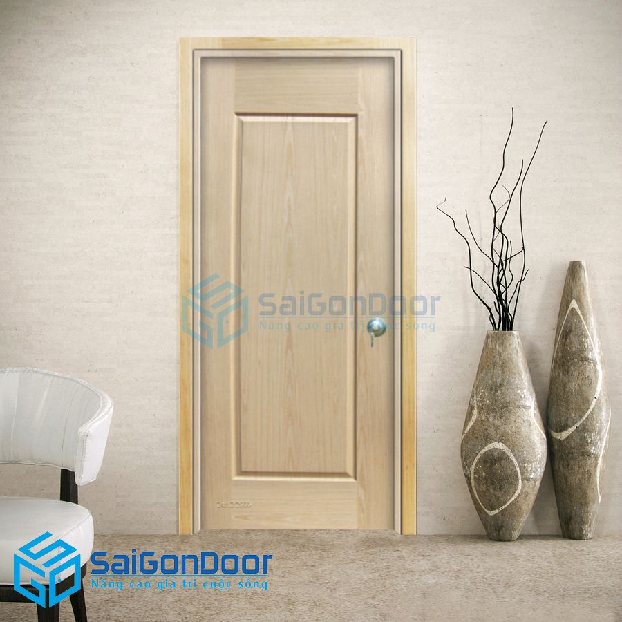 Cửa gỗ HDF Veneer SGD 1B-OAK 1 cua go HDF verneer SGD201B Oak