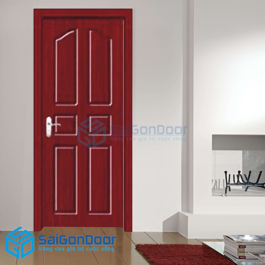 Cửa gỗ cao cấp PVC SGD-P6A 1 cua go cao cap pvc SGD 1002