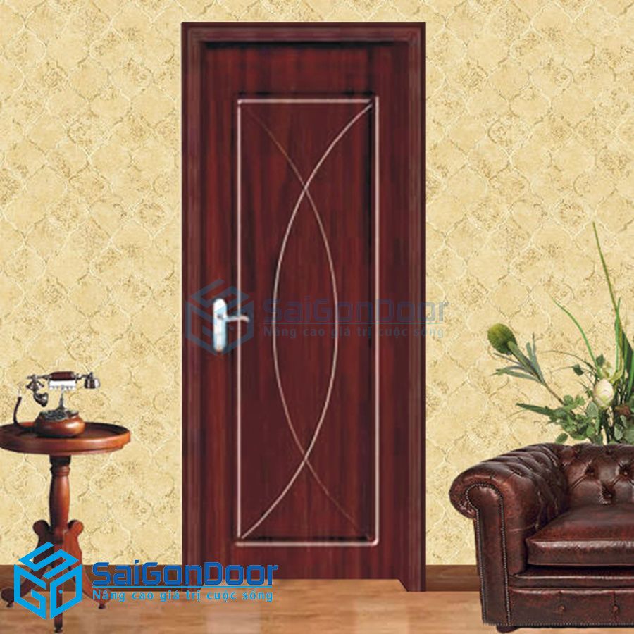 Cửa gỗ cao cấp PVC SGD-1044 1 cua go cao cap pvc SGD 1044