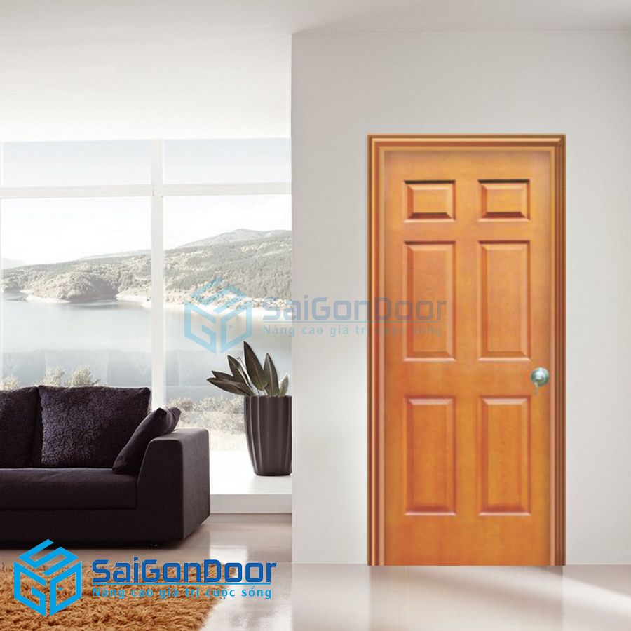 Cửa gỗ công nghiệp HDF SGD 6A-C8 1 cua go cong nghiep HDF SGD6A C8