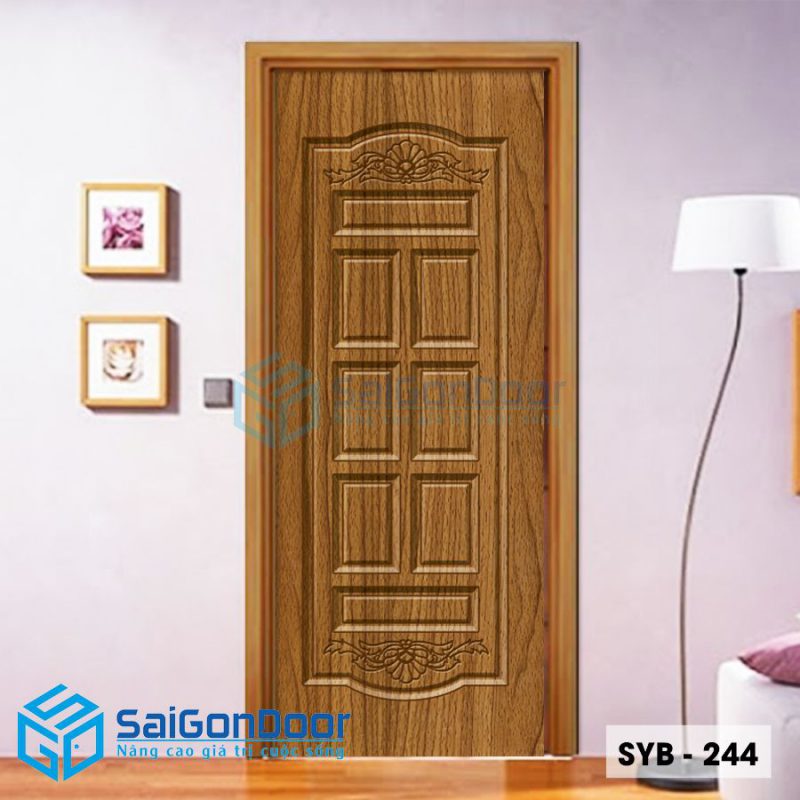 Giải mã lý do cửa nhựa giả gỗ đẹp cao cấp ngày càng thịnh hành 8 cua nhua sung yu SYB 244