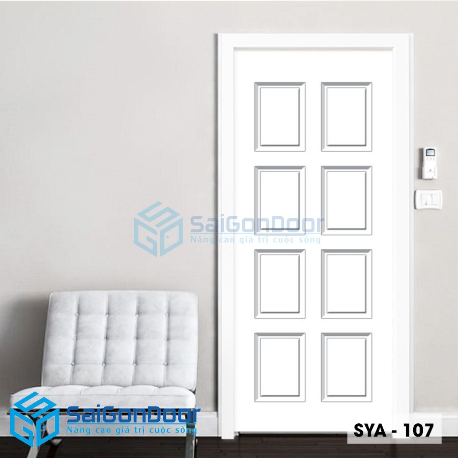 Cửa nhựa Sung yu SYA-107 1 cua nhua sungyu mau cu SYA 107
