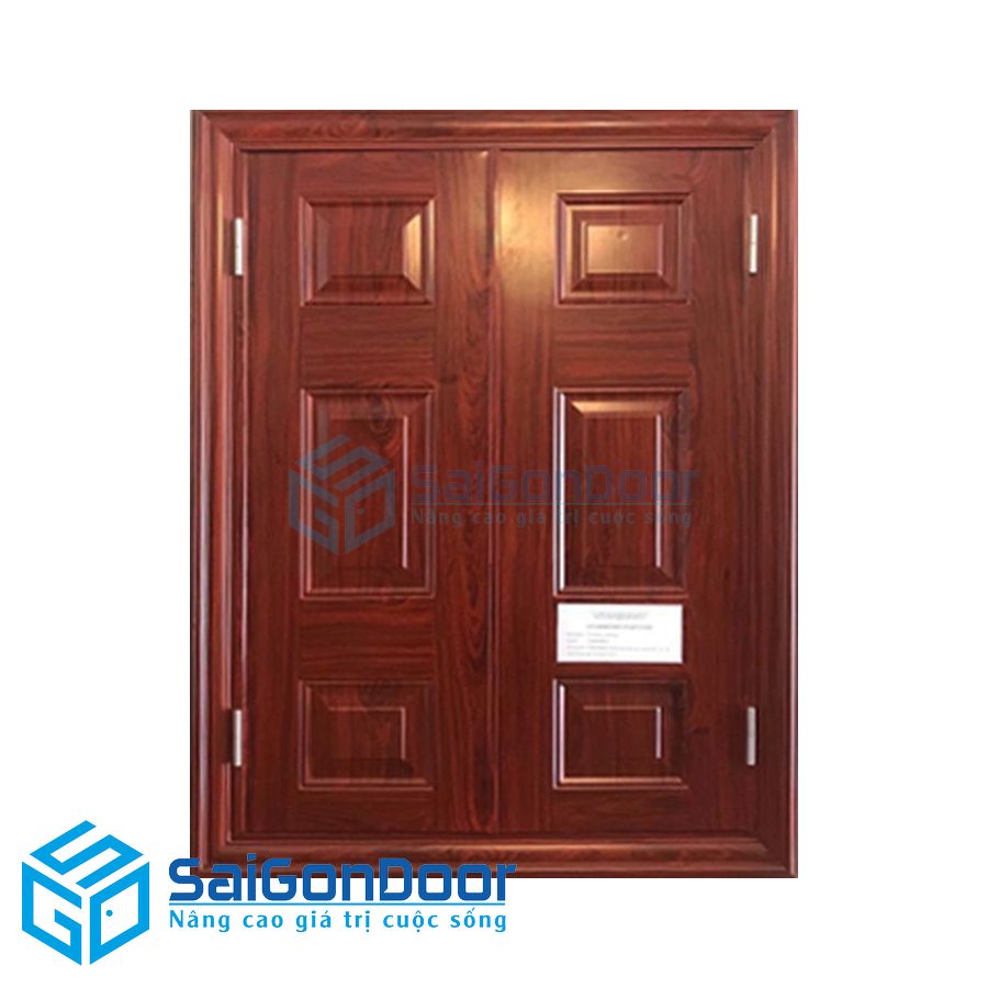 Cửa thép vân gỗ 71 2 cua thep van go 5 2