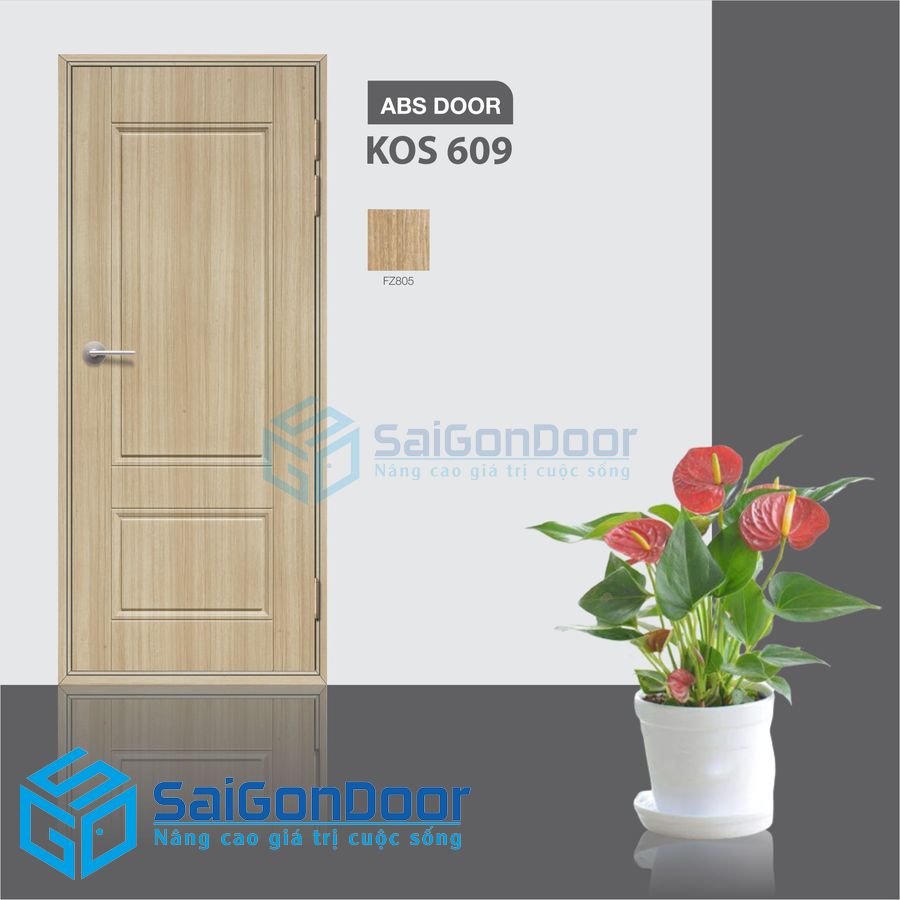 Cửa nhựa ABS Hàn Quốc KOS 609 (2) 1 KOS20609202 1